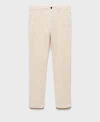 Mango Men's Slim-Fit Corduroy Pants