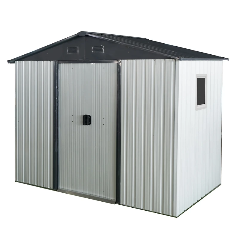 Streamdale Metal Storage Shed with Window (8' x 4')