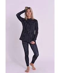 Oosc Clothing Women's Baselayer Top - Black Tiger