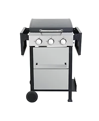 Streamdale 3-Burner Propane Bbq Grill with Ss Plancha & 36900BTU