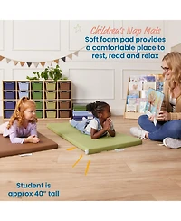 SoftZone ECR4Kids Folding Rainbow Rest Mats, Assorted, 5-Piece