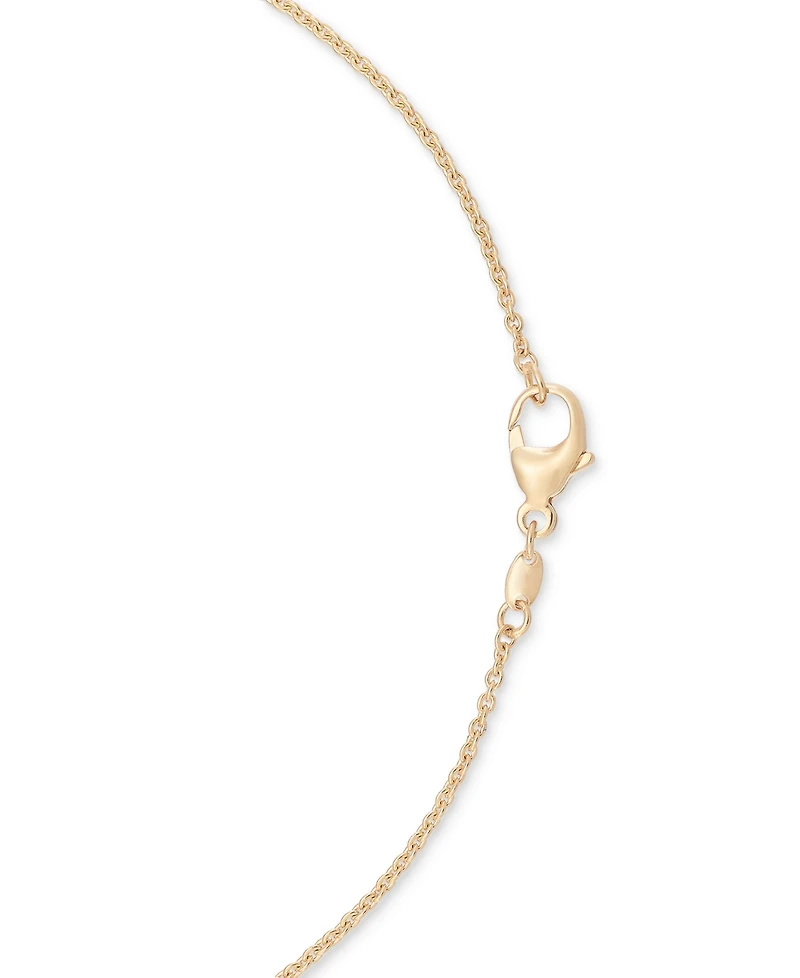 Swiss Blue Topaz (7/8 ct. t.w.), Sky Blue Topaz (3 ct. t.w.) & White Topaz (1/2 ct. t.w.) Heart Lariat Necklace in 14k Gold over Sterling Silver, 18"