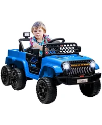 Qaba 12V Kids Electric Car w/ 2WD/4WD Switch, Remote Control, Camouflage
