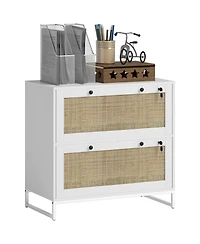 Vinsetto Filing Cabinet with Hanging Bar for Letter A4 Legal Size