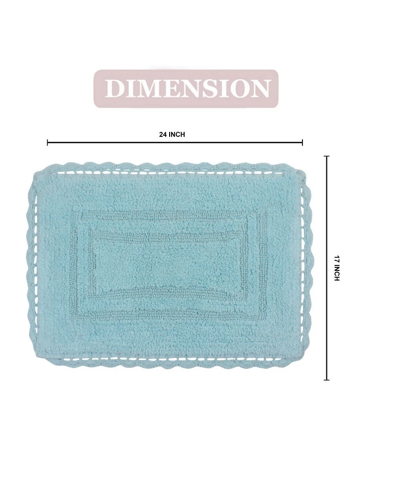 Home Weavers Casual Elegance Reversible Bath Rug, 17" x 24"