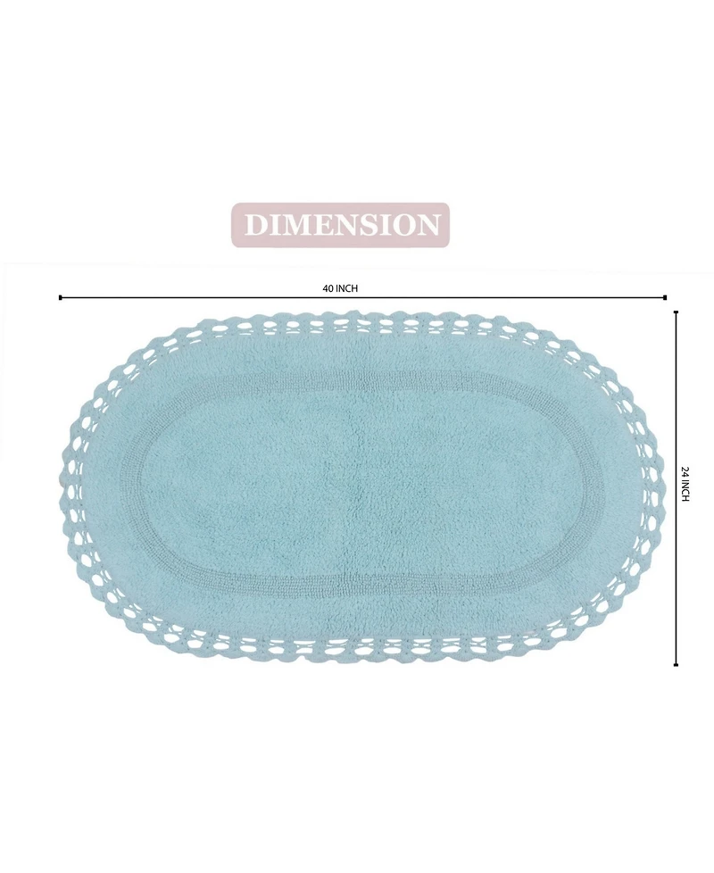 Home Weavers Hampton Crochet Reversible Bath Rug