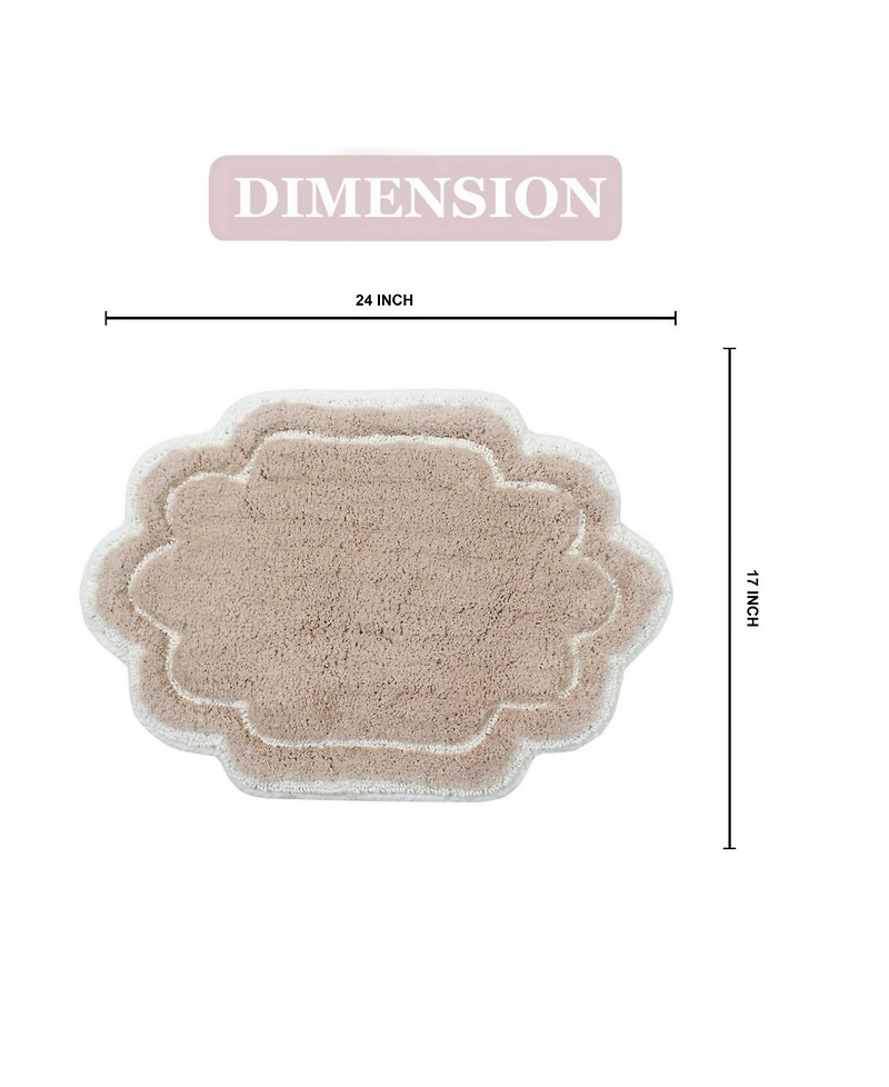 Home Weavers Allure Bathroom Rug, 17" x 24"