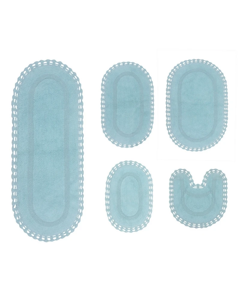Home Weavers Hampton Crochet Reversible -Pc. Bath Rug Set