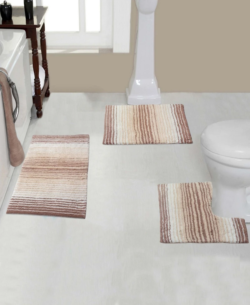 Home Weavers Gradiation 3-Pc. Bath Rug Set