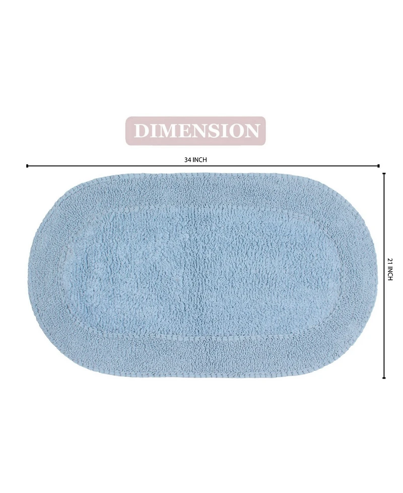 Home Weavers Double Ruffle Bath Rug