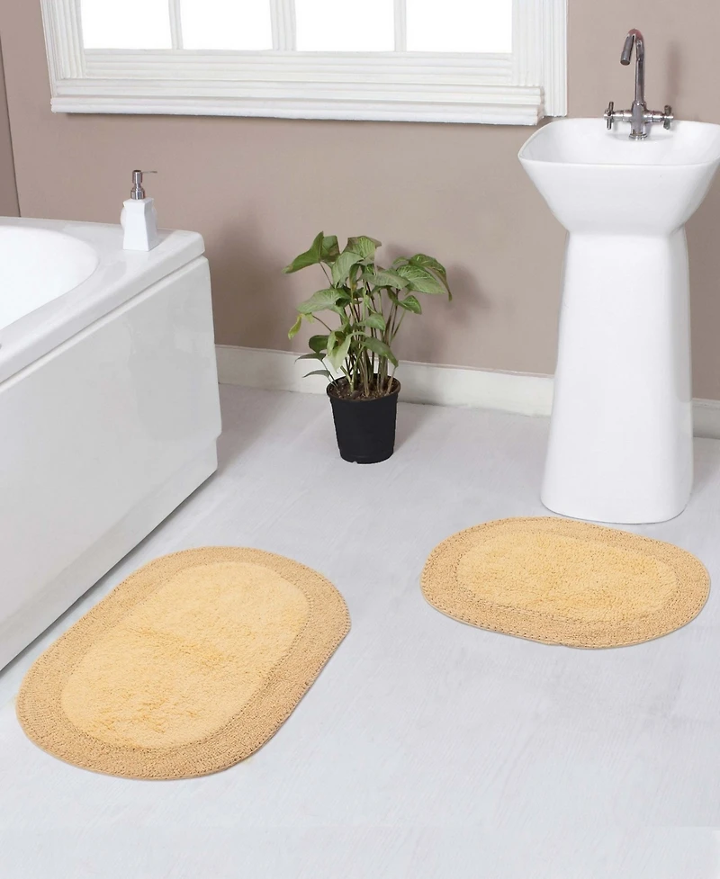 Home Weavers Double Ruffle -Pc. Bath Rug Set