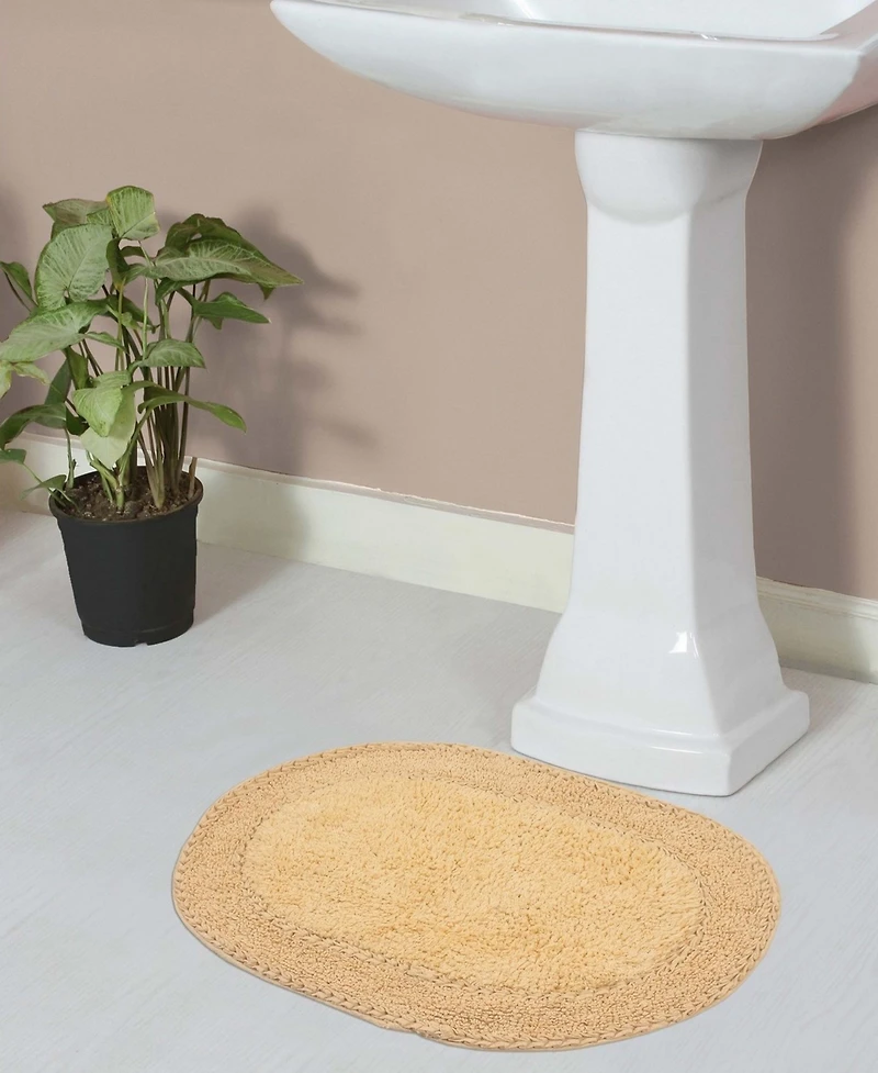 Home Weavers Double Ruffle Bath Rug, 17" x 24"