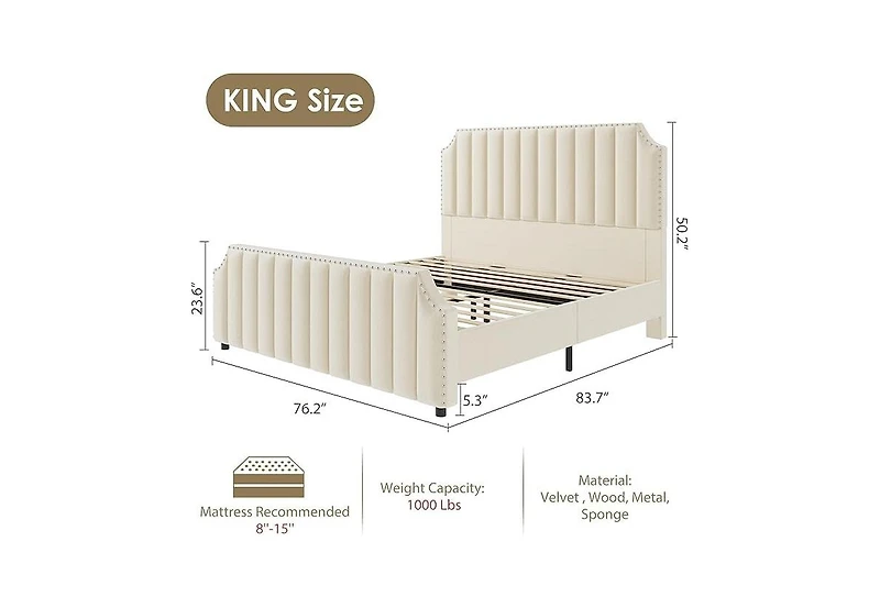 gaomon King Bed Frame