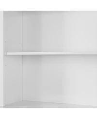 Gaomon Bookcases with 2 Doors and 1 Drawer, Floor Standing Display Storage with Open Shelves