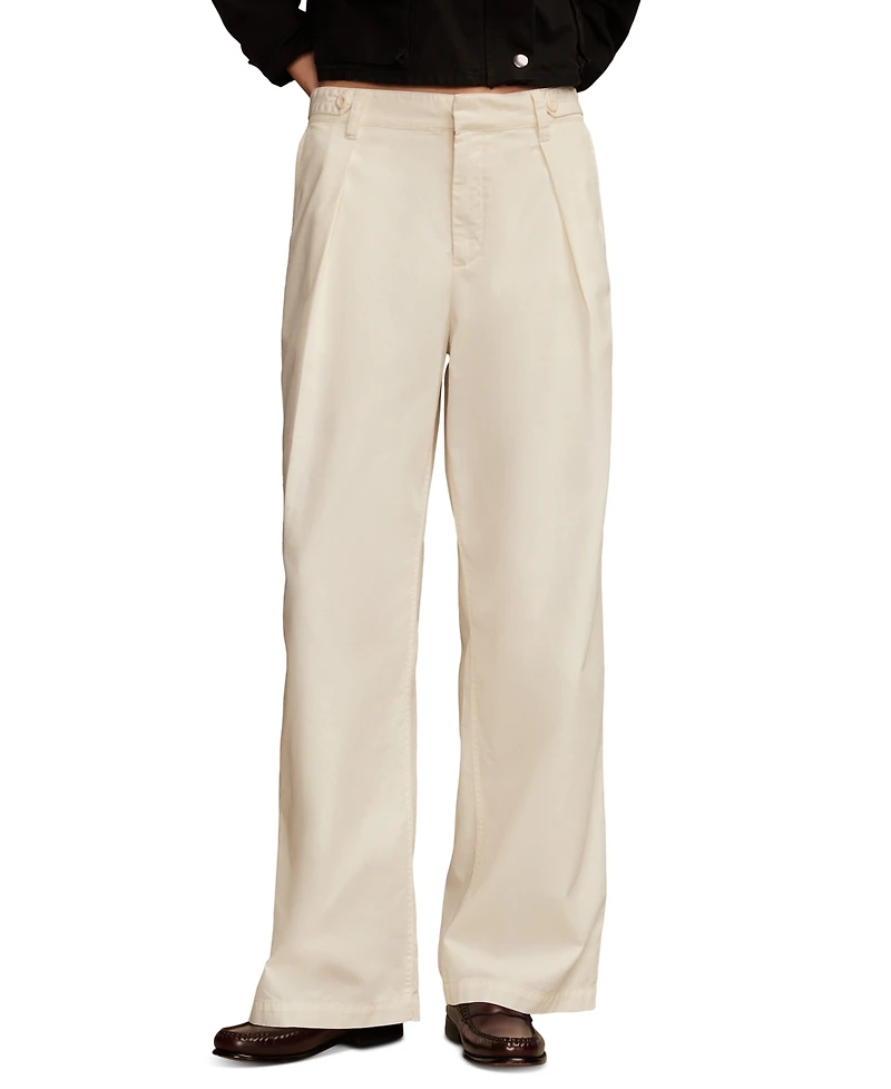 Lucky Brand Women's Wide-Leg Pleated-Waist Pants