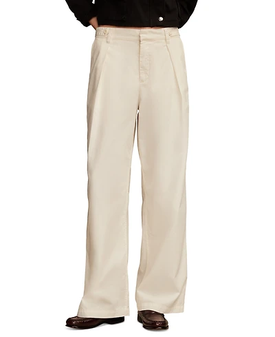 Lucky Brand Women's Wide-Leg Pleated-Waist Pants
