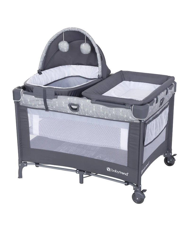 Baby Trend Nursery Den Playard with Snooze Pod and Flip Over Changer