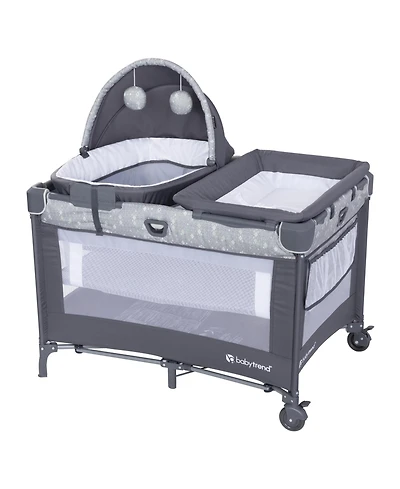 Baby Trend Nursery Den Playard with Snooze Pod and Flip Over Changer