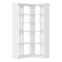 gaomon Corner Bookshelf 72.8in Farmhouse Bookcase Large