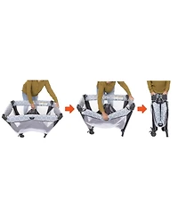 Baby Trend Nursery Den Playard with Rocking Cradle