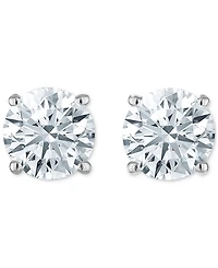 Diamond Four Prong Stud Earrings (/ ct. t.w