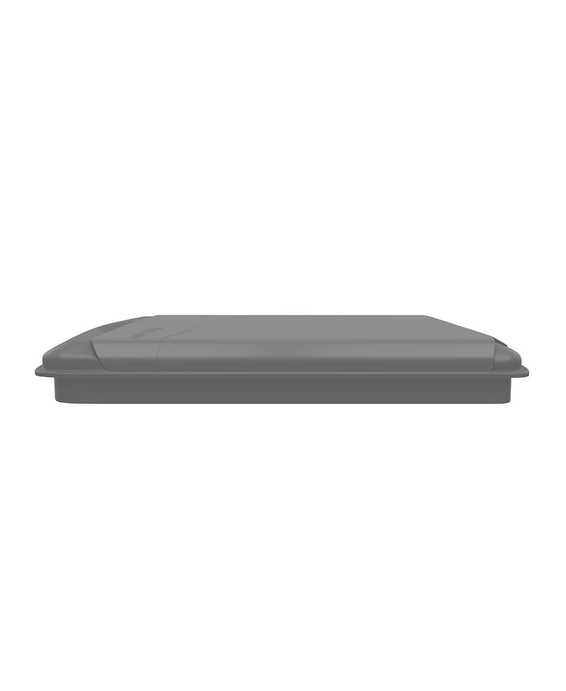 Rev-a-Shelf 35 qt. Trash Can Replacement Lid, Silver (Lid Only), Rv-35-lid-17-1