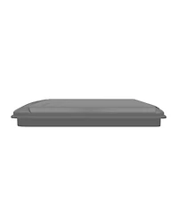 Rev-a-Shelf 35 qt. Trash Can Replacement Lid, Silver (Lid Only), Rv-35-lid-17-1