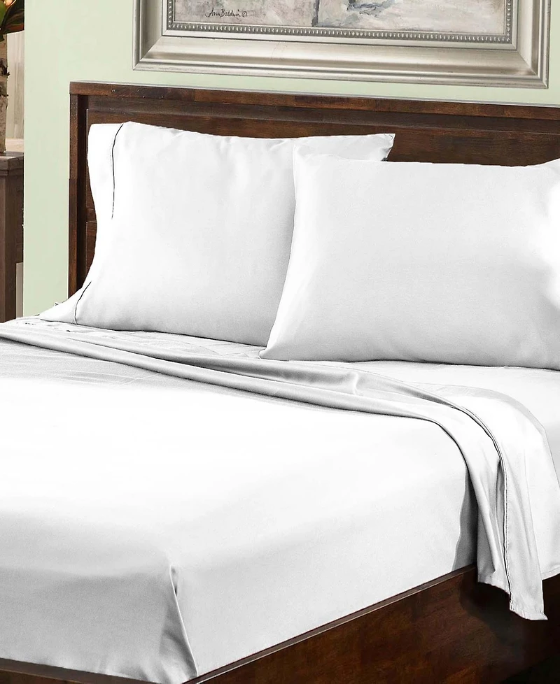 Superior 800 Thread Count Cotton Solid Deep Pocket Bed Sheet Set, California King