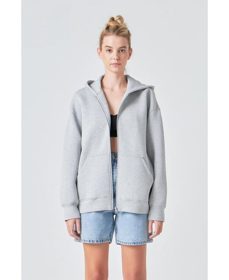 Grey Lab Women's Zip Up Hoodie