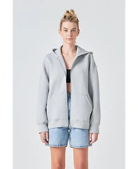 Grey Lab Women's Zip Up Hoodie
