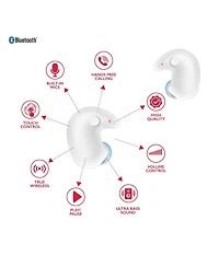Rca Wave-80 True Wireless Earbuds, 20H Playtime, Hi-Res Audio