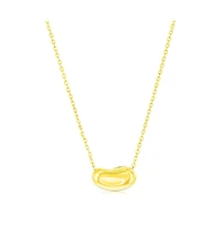Simona Sterling Silver Bean Shaped Slide Necklace