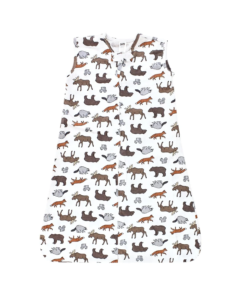 Hudson Baby Boys Cozy Cotton Sleeveless Sleep & Cuddle Pouch