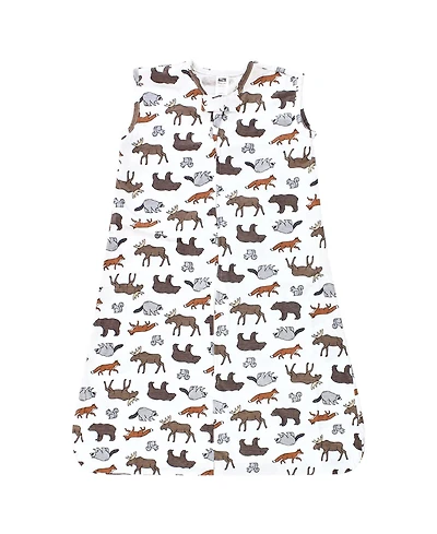 Hudson Baby Boys Cozy Cotton Sleeveless Sleep & Cuddle Pouch