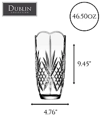 Godinger Dublin Crystal 9" Vase