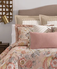 Rose Tree Audrey Pleated Velvet Decorative Pillow, 20" x 20"