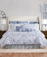 Rose Tree Floral Damask Window Panels, 50" x 84"