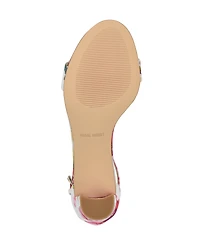 Nine West Women's Pruce High Block Heel Dress Sandals
