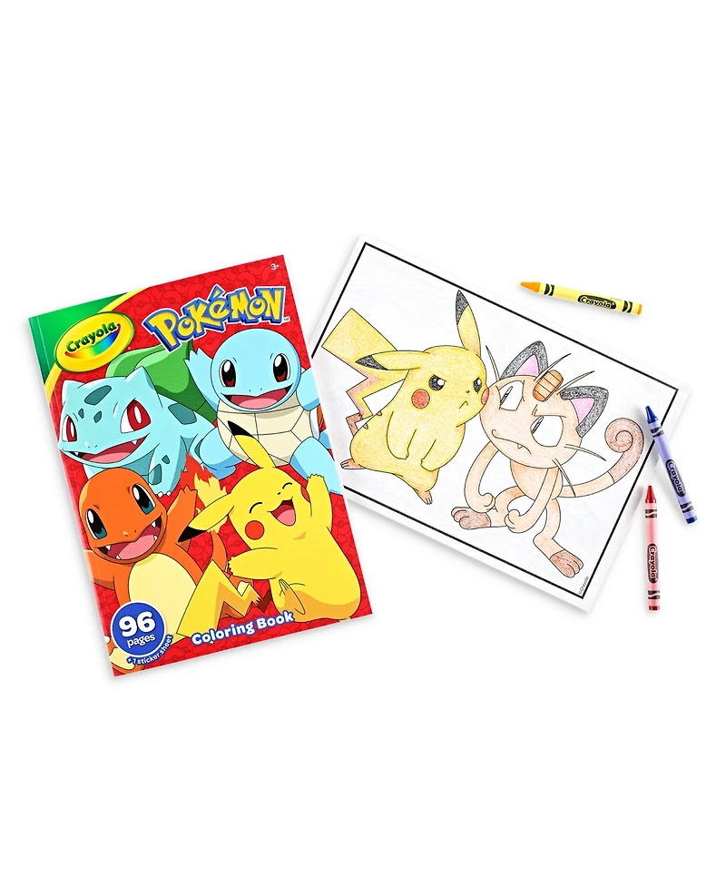 Crayola Pokemon Coloring Book, 96 Pages, Pack of 8
