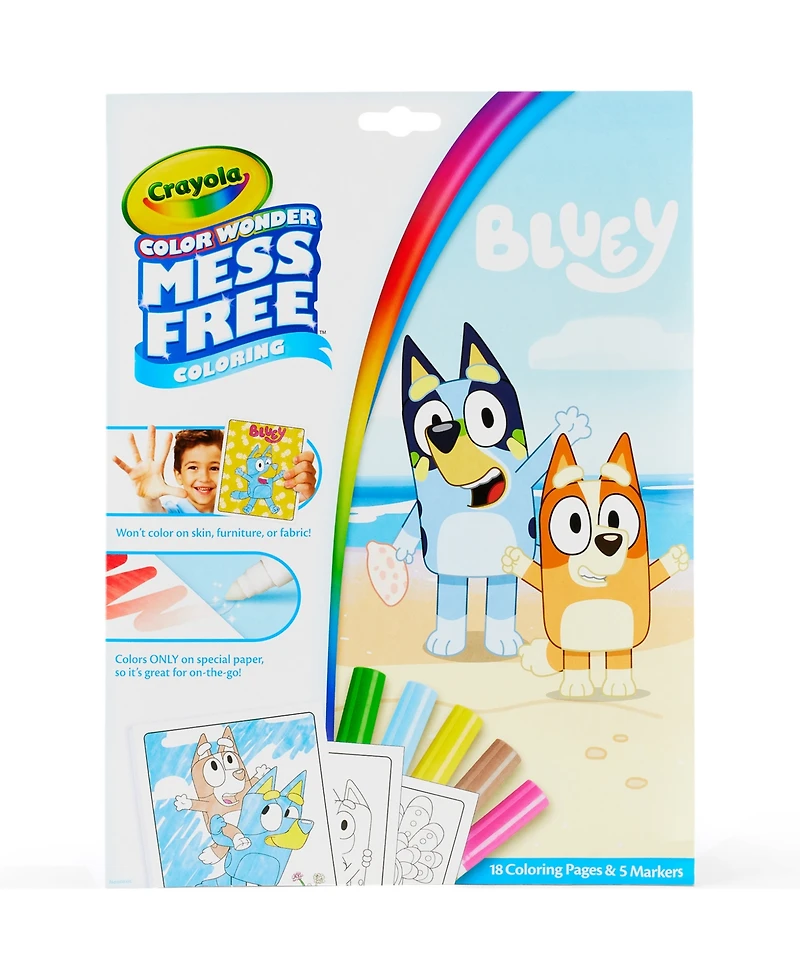 Crayola Color Wonder Bluey Coloring Pad and Markers, Pack of 2
