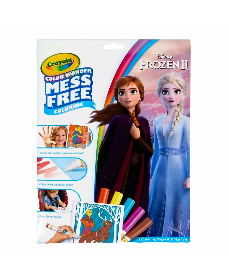 Crayola Color Wonder Frozen 2 Mess Free Coloring Pad Markers, Pack of 2