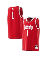 Adidas Big Boys and Girls 1 Scarlet Nebraska Huskers Swingman Jersey