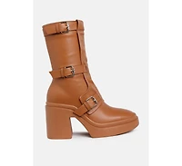 Syrah Chunky Biker Boots