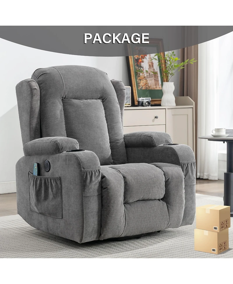 Boyel Living Power Lift Recliner Chair Recliners with Heat and Massage