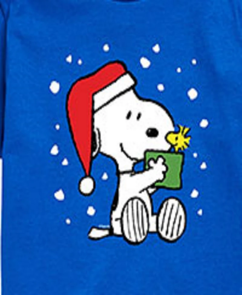 Peanuts Big Boys Snoopy Present Graphic Tee