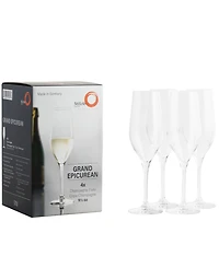 Stolzle Lausitz Grand Epicurean Champagne Flutes, Set of 4