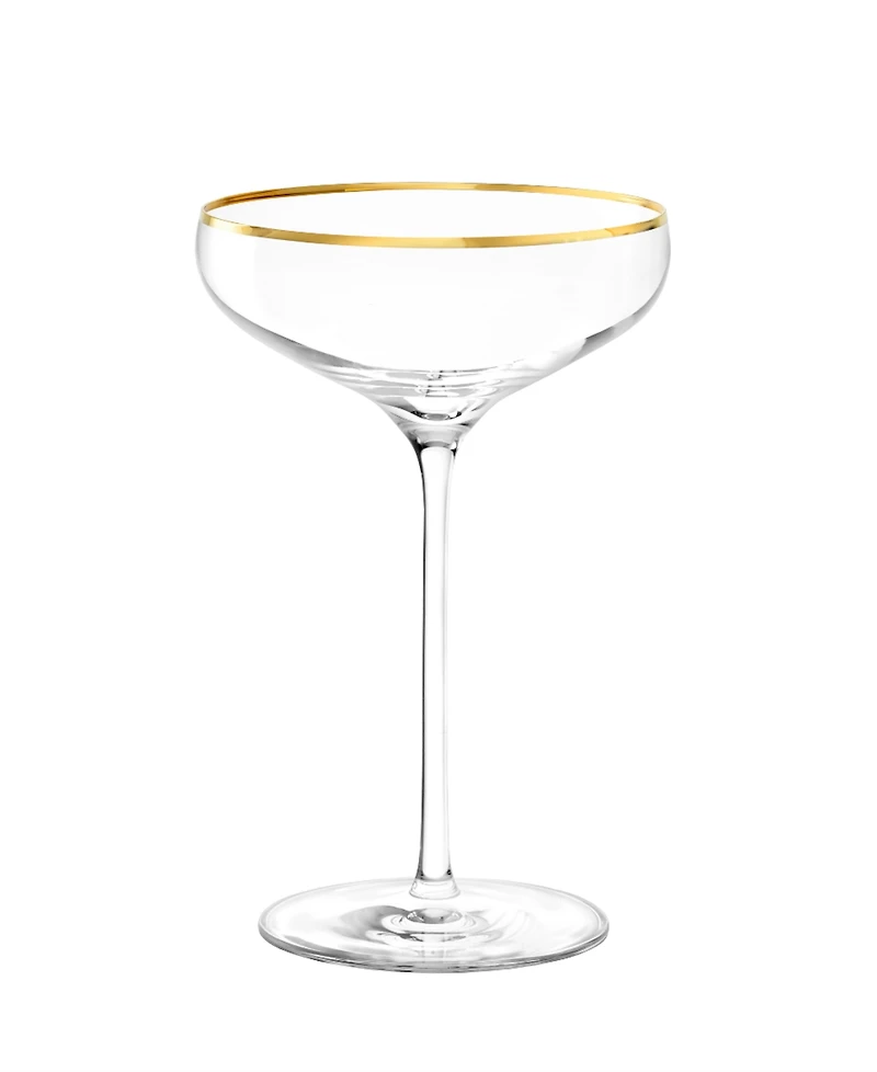 Stolzle Lausitz Cabaret Swing Saucers Glasses, Set of 4