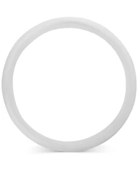 Men's Hammered Finish Step Edge Wedding Band Sterling Silver