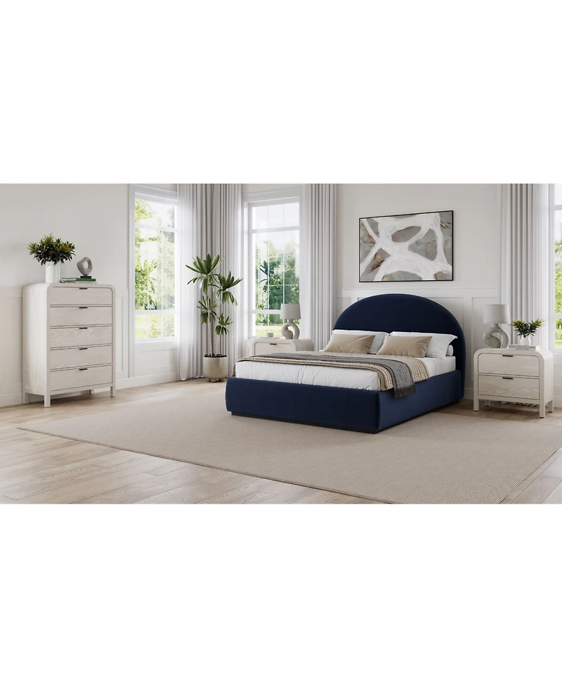 Lunare 3-Pc. Bedroom Set (Queen Bed, Chest & Nightstand)