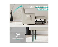 gaomon Sofa Bed Sleeper Chair, 3-in-1 Convertible Pull Out Sofa Bed with Adjustable Backrest